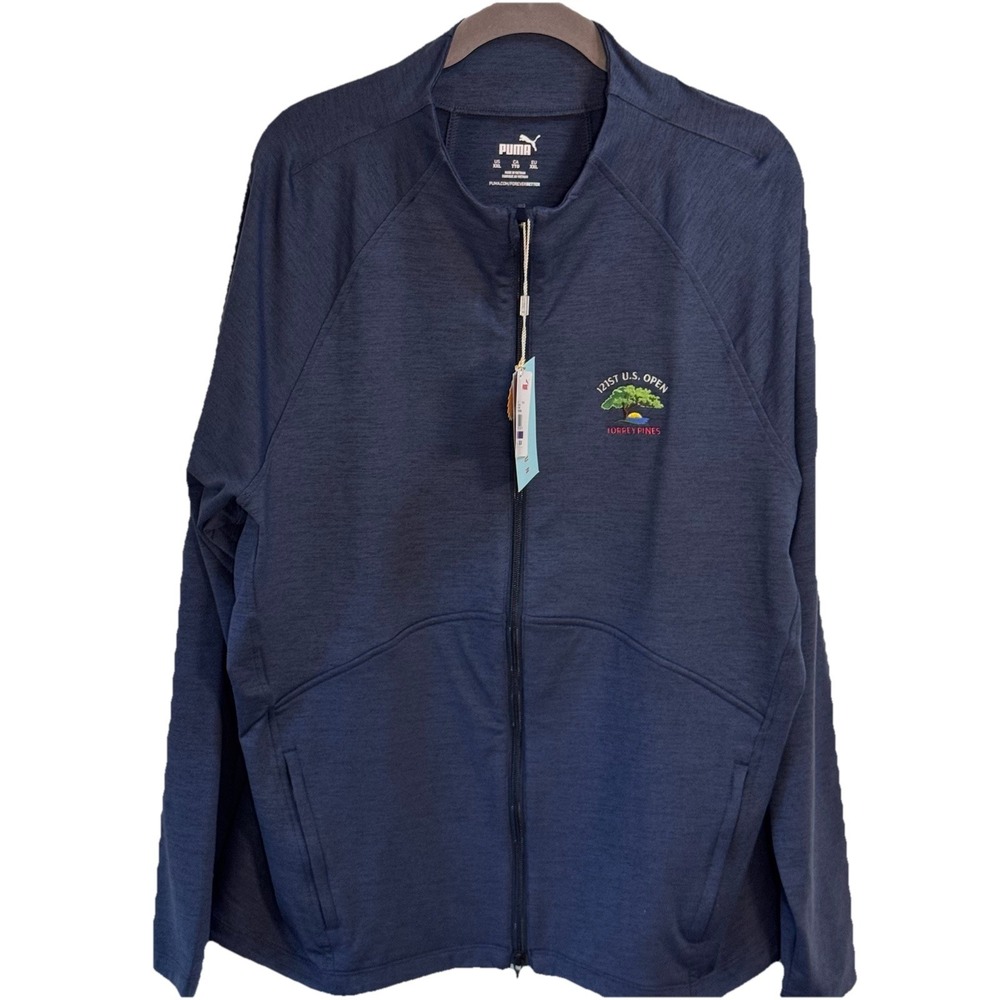 Puma Cloudspun 121ST US Open Torrey Pines Women's XXL Full Zip Blue NWT